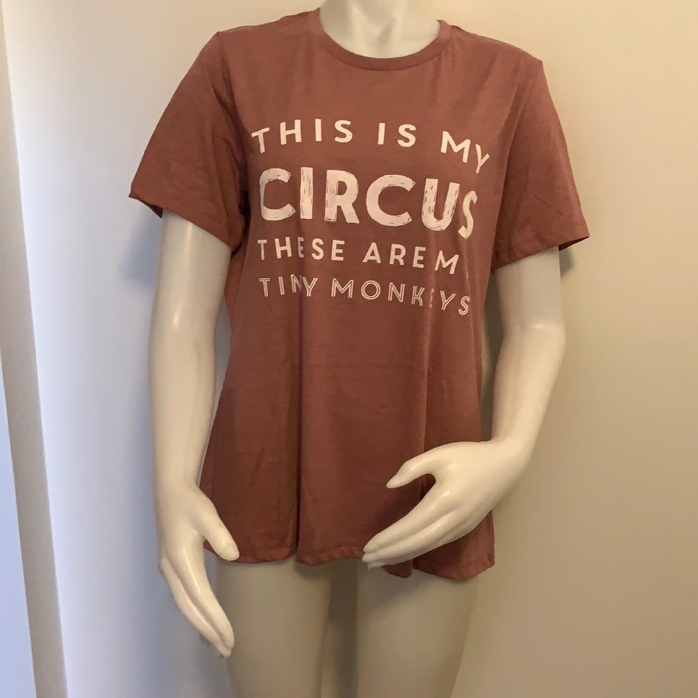 Thread Tank Mauve T-Shirt.  This Is My Circus.  These are my Tiny Monkeys